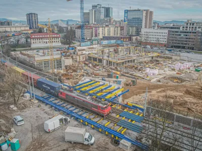 Gradnja Lattermanovega podhoda v Tivoliju