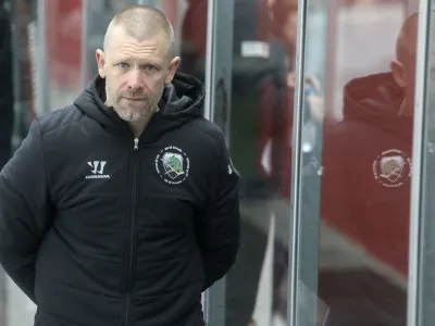 trener Olimpije Mitja Šivic- 13.01.2023 – hokej - SŽ Olimpija: Sij Acroni Jesenice, državno prvenstvo - DP, finale: 2. tekma //FOTO: Jaka Gasar