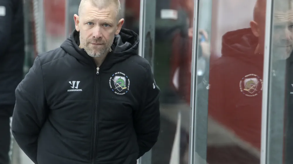 trener Olimpije Mitja Šivic- 13.01.2023 – hokej - SŽ Olimpija: Sij Acroni Jesenice, državno prvenstvo - DP, finale: 2. tekma //FOTO: Jaka Gasar