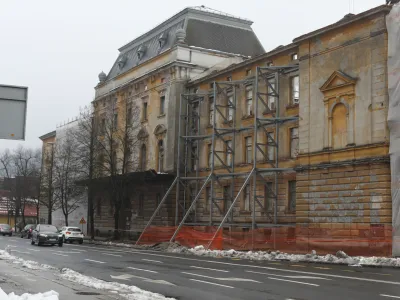 24.01.2023. Stavba na Ro&scaron;ki, biv&scaron;a Voja&scaron;nica, kjer naj bi bil muzej osamosvojitve. //foto:Bojan Velikonja