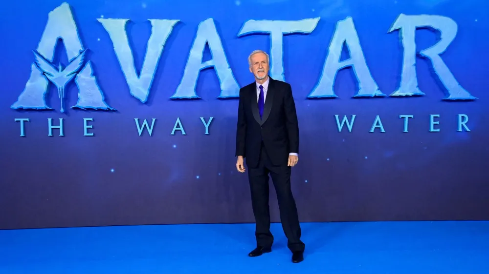 FILE PHOTO: Director James Cameron arrives at the world premiere of 'Avatar: The Way of Water' in London, Britain December 6, 2022. REUTERS/Toby Melville/File Photo