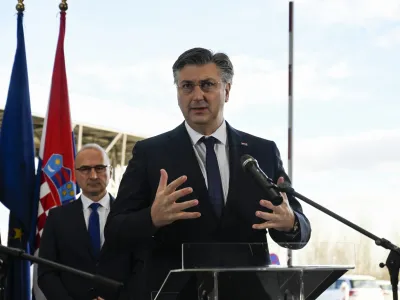 predsednik Vlade Republike Hrvaške Andrej Plenković <br><br>- 1.1.2023 – Vstop Hrvaške v schengensko in evrsko območje.<br><br>//FOTO: Nik Erik Neubauer