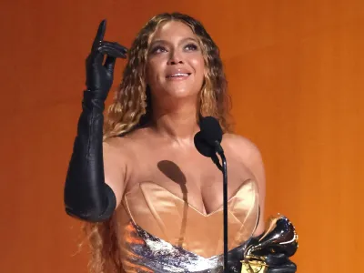 Beyonce accepts the award for Best Dance/Electronic Music Album for "Renaissance" during the 65th Annual Grammy Awards in Los Angeles, California, U.S., February 5, 2023. REUTERS/Mario Anzuoni