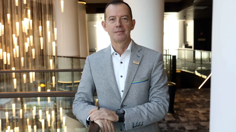 Enzo Smrekar, predsednik Smučarske zveze Slovenije in organizacijskega komiteja Planica 2023,<br><br>- 02.02.2023 – Organizacijski odbor nordijskega svetovnega prvenstva Planica 2023 - predstavili potek tekmovanja <br><br>//FOTO: Tomaž Skale<br>