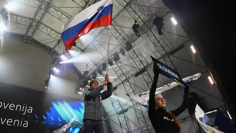 Peter Prevc- 21.02.2023 &ndash; Kranjska Gora - otvoritvena slovesnost 43. svetovnega prvenstva v nordijskem smučanju PLANICA 2023 - največji &scaron;portni dogodek v zgodovini Slovenije, //FOTO: Nik Erik Neubauer