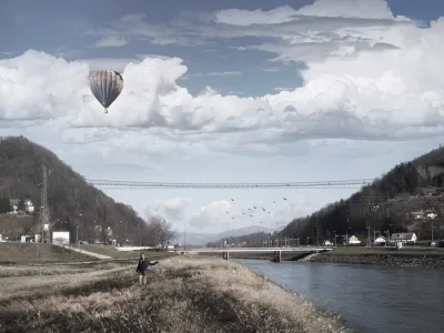 ﻿viseči most v Celju