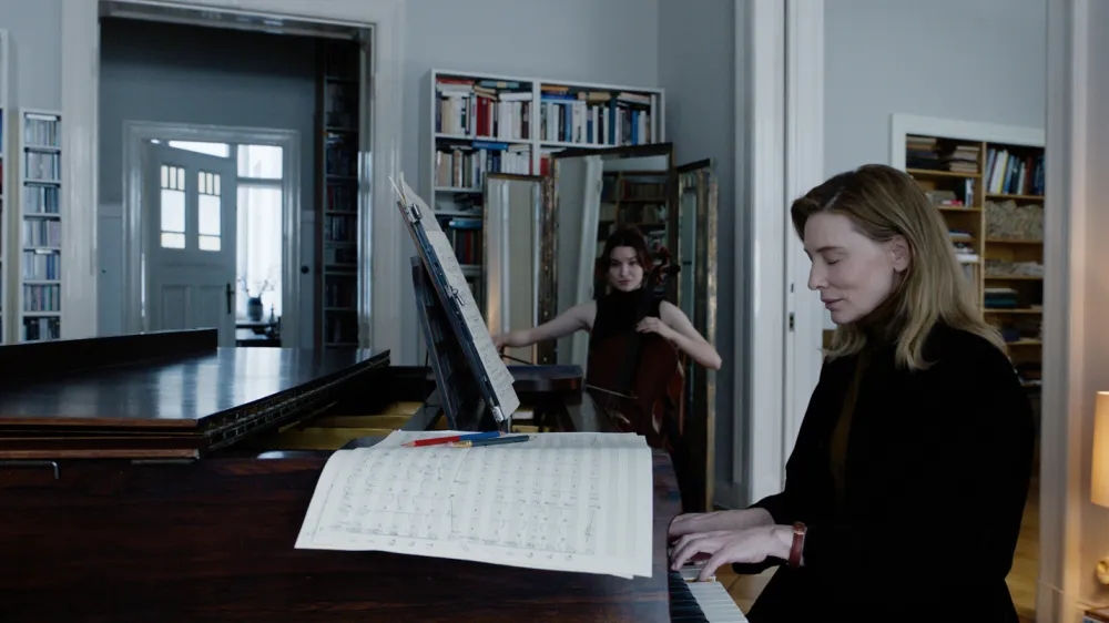 (L to R) Sophie Kauer as Olga Metkina and Cate Blanchett stars as Lydia Tár in director Todd Field's TÁR, a Focus Features release. Credit: Florian Hoffmeister / Focus Features