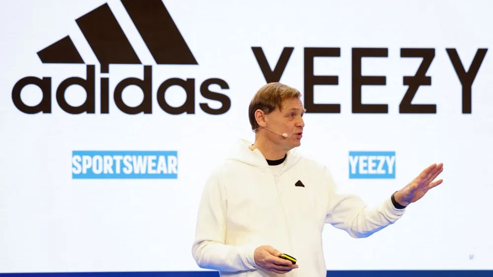 Adidas CEO Bjoern Gulden attends the company's annual news conference in Herzogenaurach, Germany, March 8, 2023. REUTERS/Heiko Becker