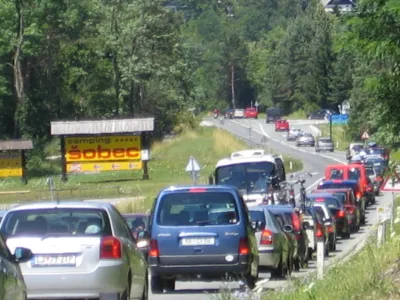 gneča promet bled gorenjska