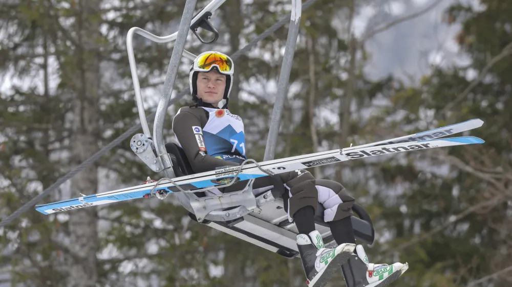 Anže Lanišek- smučarski skoki - trening moški -- 23.02.2023 - 43. Svetovno prvenstvo v nordijskem smučanju PLANICA 2023 - največji športni dogodek v zgodovini Slovenije, //FOTO: Jaka Gasar