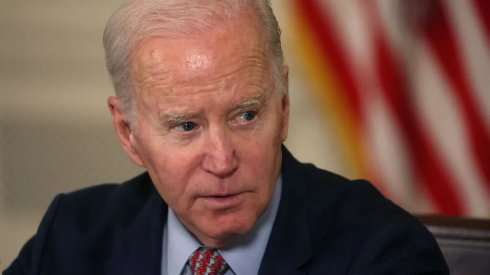 U.S. President Joe Biden meets with the his Council of Advisors on Science and Technology at the White House in Washington, U.S., April 4, 2023. REUTERS/Leah Millis