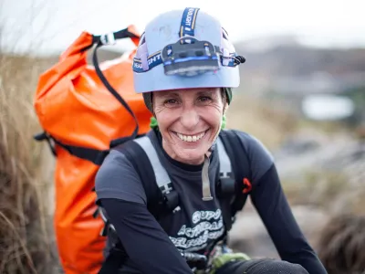 A picture of Beatriz Flamini, Spanish mountaineer who has been isolated for 500 days in a cave in southern Spain, during her daily life at the cave in Motril, Spain in this handout picture taken in November 2021. Dokumalia Producciones/Handout via REUTERS. THIS IMAGE HAS BEEN SUPPLIED BY A THIRD PARTY. MANDATORY CREDIT. NO RESALES. NO ARCHIVES