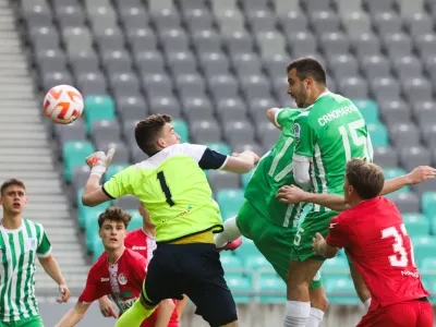  Đorđe Crnomarkovič<br><br>3. razveljavljen gol - 26.04.2023 – nogomet - Olimpija: Aluminij, pokal Pivovarne Union, polfinale:<br><br> <br><br>//FOTO: Bojan Velikonja<br><br>