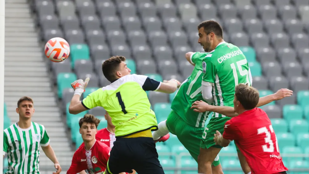  Đorđe Crnomarkovič<br><br>3. razveljavljen gol - 26.04.2023 – nogomet - Olimpija: Aluminij, pokal Pivovarne Union, polfinale:<br><br> <br><br>//FOTO: Bojan Velikonja<br><br>