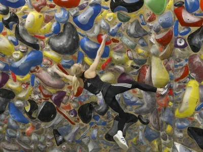 &scaron;portna plezalka Janja Garnbret, - 06.04.2023 - Plezalni center Verd na Vrhniki - trening Janje Garnbret, najbolj&scaron;e &scaron;portne plezalke na svetu, //FOTO: Luka Cjuha