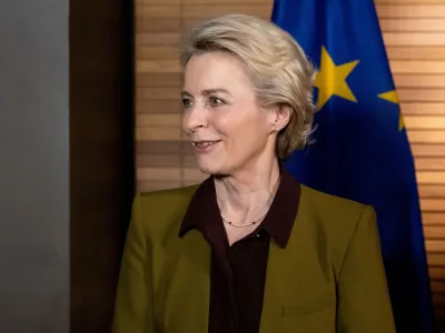 European Commission President Ursula von der Leyen smiles at the Munich Security Conference in Munich, Germany, February 18, 2023. Sven Hoppe/Pool via REUTERS/File Photo