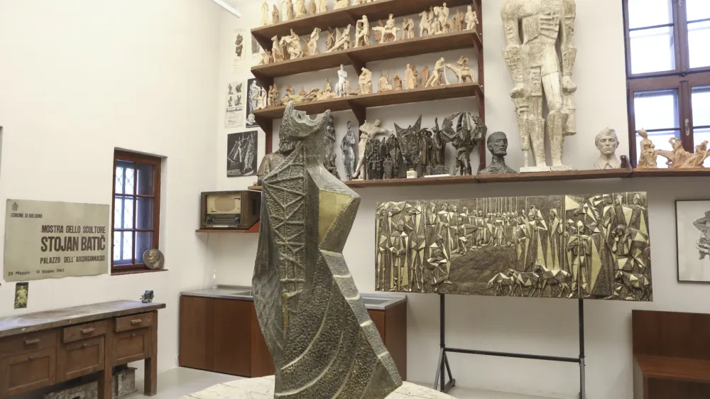 V spominskem ateljeju Stojana Batiča se je mogoče neposredno srečati s kulturno dediščino. 