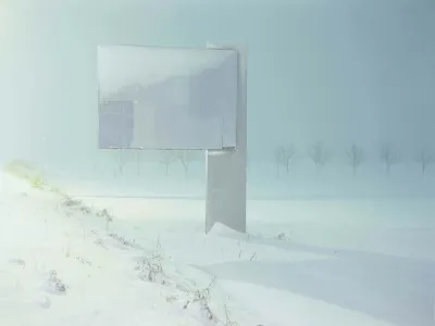 Borut Krajnc, cikel Praznine (2005-2008);<br>Cesta Staneta ?agarja, Kranj, 25. januar 2007<br>Foto Borut Krajnc