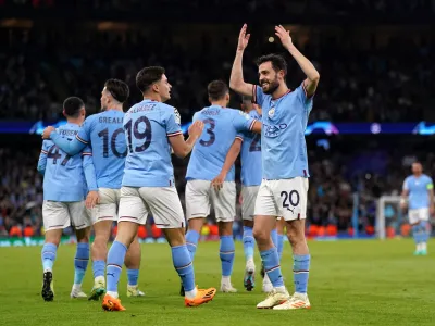 Manchester City se zasluženo veseli uvrstitve v veliki finale lige prvakov. Foto: DPA