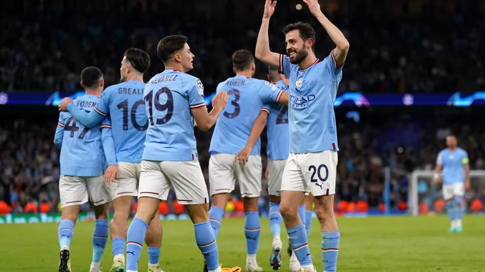 Manchester City se zasluženo veseli uvrstitve v veliki finale lige prvakov. Foto: DPA