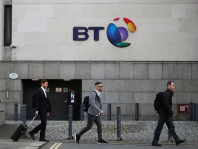 FILE PHOTO: British Telecom (BT)'s headquarters is seen in central London, Britain May 10, 2018. REUTERS/Hannah McKay/File Photo