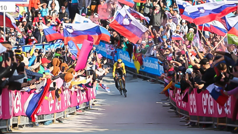 Primož Roglič- 27.05.2023 - Kolesarska dirka po Italiji Giro d'Italia 2023 – 20. etapa - gorski kronometer  Trbiž -  Svete Višarje (18,6 km),//FOTO: Bojan Velikonja