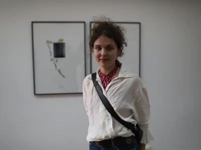 intermedijska umetnica Ana Likar, zmagovalka - 30.05.2023 - Podelitev nagrade skupine OHO 2023 v Galeriji P74 - nacionalna nagrada za mlade vizualne umetnike, //FOTO: Bojan Velikonja