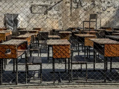 The benches of a school sits empty in Kabul, Afghanistan, Thursday, Dec. 22, 2022. The country's Taliban rulers earlier this week ordered women nationwide to stop attending private and public universities effective immediately and until further notice. They have banned girls from middle school and high school, barred women from most fields of employment and ordered them to wear head-to-toe clothing in public. Women are also banned from parks and gyms.&nbsp;(AP Photo/Ebrahim Noroozi)