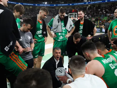 trener Olimpije Miro Alilović - 30.05.2023 – košarka - Cedevita Olimpija: Partizan, liga Aba, polfinale, 2. tekma: //FOTO: Bojan Velikonja