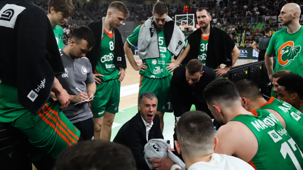 trener Olimpije Miro Alilović - 30.05.2023 – košarka - Cedevita Olimpija: Partizan, liga Aba, polfinale, 2. tekma: //FOTO: Bojan Velikonja