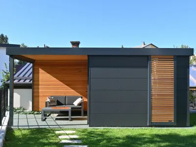 Z dizajnerskimi linijami hišk cubie želijo postavljati trende v arhitekturi vrta. Foto: Mizarstvo Hrovat