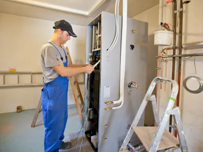 ﻿zamenjava stare peči s toplotno črpalko Coolwex