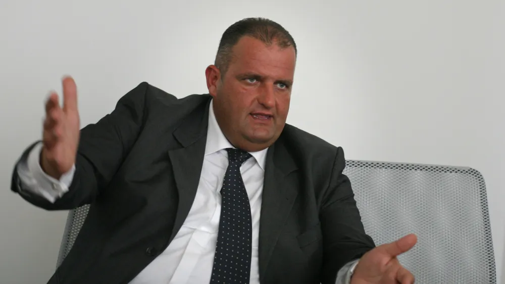 Blaž Miklavčič, predsednik uprave GH Holding d.d., slovenski gradbeni holding//FOTO: Luka CjuhaOPOMBA: ZA OBJAVO V PRILOGI – DNEVNIKOV OBJEKTIV - INTERVJU