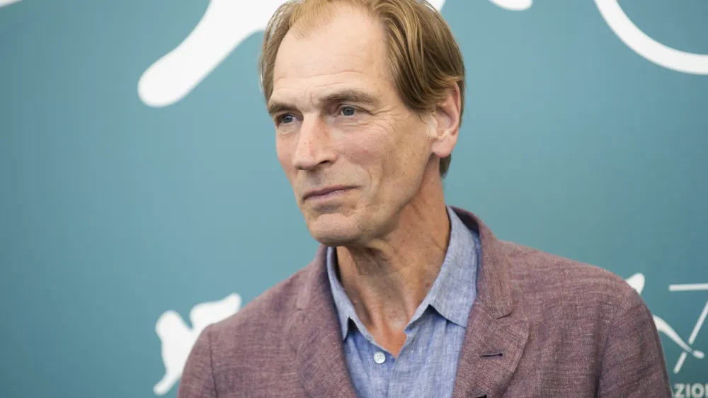 FILE - Actor Julian Sands poses for photographers at the Venice Film Festival in Venice, Italy, on Sept. 3, 2019. Sands, who starred in several Oscar-nominated films in the late 1980s and 90s including "A Room With a View" and "Leaving Las Vegas," was found dead on a Southern California mountain five months after he disappeared while hiking, authorities said Tuesday, June 27, 2023. (Photo by Arthur Mola/Invision/AP, File)