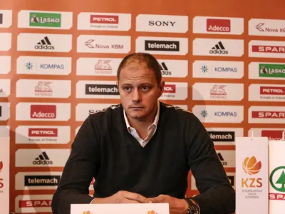 generalni sekretar KZS Ra&scaron;o Nesterović- 19.10.2017 &ndash; Ko&scaron;arkarska zveza Slovenije (KZS) - novinarska konferenca na kateri sta bila prisotna selektorja mo&scaron;ke in ženske reprezentance //FOTO: Luka Cjuha.