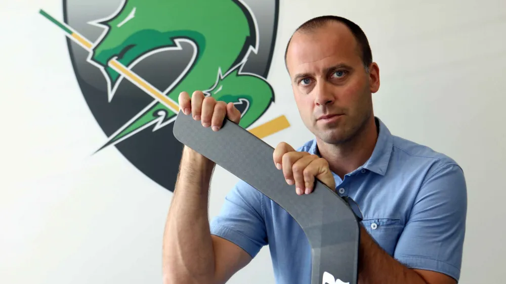 - 14.07.2023 - Anže Ulčar, nekdanji hokejski vratar in trener - direktor hokejskega kluba HK SŽ Olimpija od 1. junija 2022//FOTO: Tomaž Skale