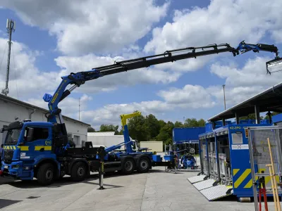 Civilna za&scaron;čita - 28.07.2023 - Državni logistični center Roje - izjava za javnost glede ocene stro&scaron;kov intervencije in odprave posledic neurij //FOTO: Nik Erik Neubauer