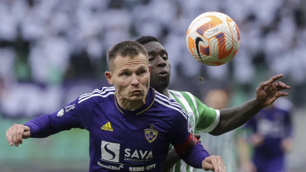 Martin Milec - Olimpija, državni prvak<br><br>- 16.04.2023 – nogomet – Olimpija: Maribor, Prva liga Telemacha, 31. krog:<br> <br>//FOTO: Jaka Gasar