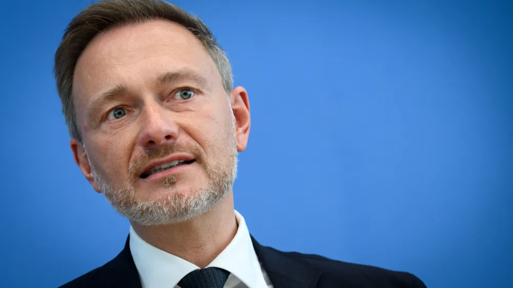 FILED - 05 July 2023, Berlin: German Minister of Finance Christian Lindner presents the government's draft for the 2024 federal budget and the financial plan until 2027 at the Federal Press Conference. Photo: Bernd von Jutrczenka/dpa