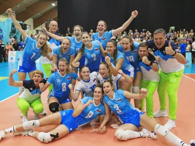 Maribor - Draš športni center - Šport - Olimpijski festival - OFEM - Olimpijski festival evropske mladine - EYOF Maribor 2023 - Odbojka - finale - Slovenija - Nemčija - točka za zlato - - Avtor: Andrej Petelinšek