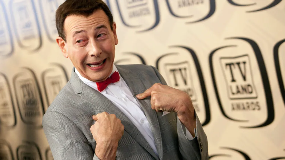 FILE PHOTO: Paul Reubens 'Pee-wee Herman' arrives for the TV Land Awards 10th Anniversary at the Lexington Avenue Armory in New York April 14, 2012. REUTERS/Andrew Kelly/File Photo