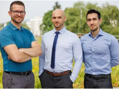 Od leve proti desni: dr. Matija Gatalo, Tomaž Bizjak in Javier Lopez Gonzales. F ReCatalyst