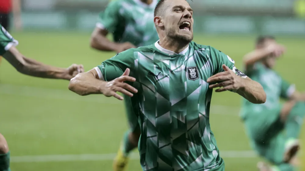 Timi Max Elšnik- 01.08.2023 – nogomet - kvalifikacije za ligo prvakov - Olimpija: Ludogorec //FOTO: Jaka Gasar