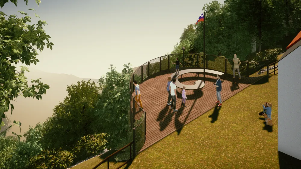 Na priljubljeni pohodniški točki Sveti Vid nad Čatežem ob Savi bo občina Brežice še letos postavila razgledno ploščad. Foto: Občina Brežice