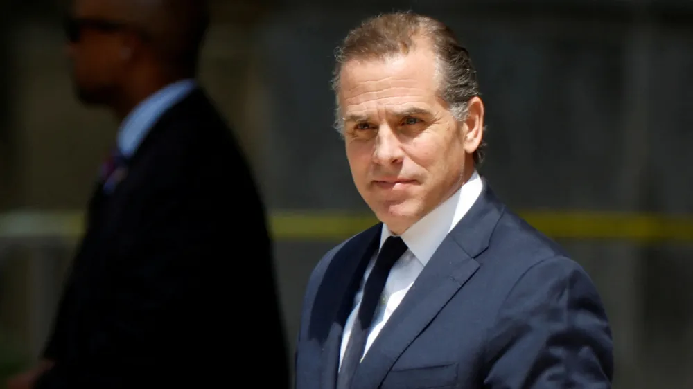 FILE PHOTO: Hunter Biden, son of U.S. President Joe Biden, departs federal court after a plea hearing on two misdemeanor charges of willfully failing to pay income taxes in Wilmington, Delaware, U.S. July 26, 2023. REUTERS/Jonathan Ernst/File Photo