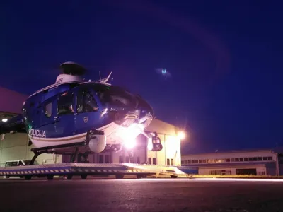 Policijski helikopter, nočna reševalna akcija