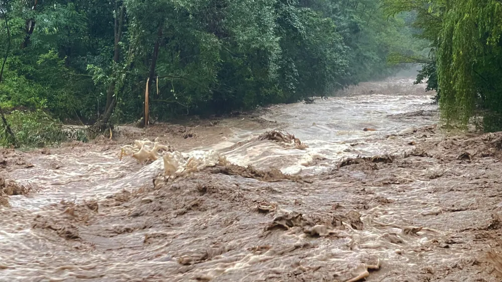 Mezica.<br>Poplave v Mezici.<br>Foto: STA