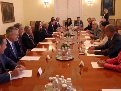 04.09.2023 - Ameriški senatorji in kongesnik pri Nataši Pirc MusarFoto: Tomaž Skale