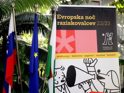 Ljubljana, Botanicni vrt Univerze v Ljubljani.<br>Novinarska konferenca s predstavitvijo projektov Evropske noci raziskovalcev: Noc ima svojo moc! in Humanistika, to si ti!.