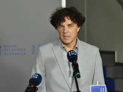 Ljubljana, RTV Slovenija.<br>Novinarska konferenca uprave RTV Slovenija, na kateri so spregovorili o poslovanju RTVS in drugih aktualnih temah.<br>Predsednik uprave RTV Slovenija Zvezdan Martic.